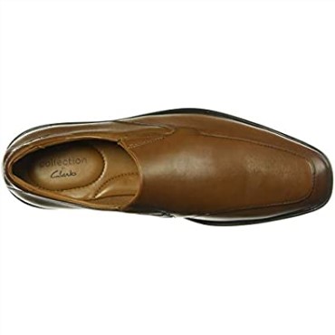 Clarks Bensley Step Loafer Para Hombre De Cuero Marrón Oscuro