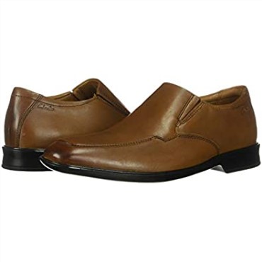 Clarks Bensley Step Loafer Para Hombre De Cuero Marrón Oscuro