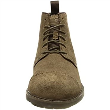 Botines Clarks Bowzer Cap Para Hombre Oliva Ante