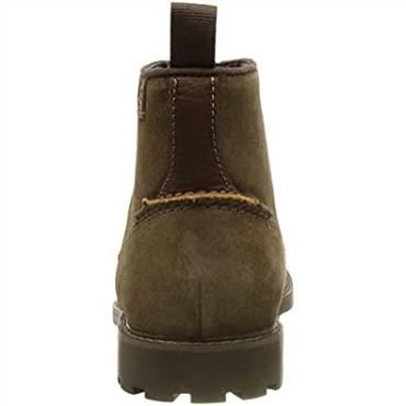 Botines Clarks Bowzer Cap Para Hombre Oliva Ante