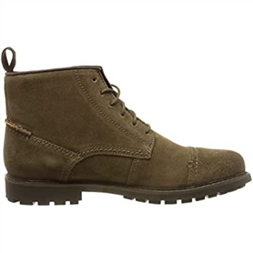 Botines Clarks Bowzer Cap Para Hombre Oliva Ante