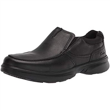 Clarks Bradley Free Loafer Para Hombre, Color Negro, Piel Abatanada
