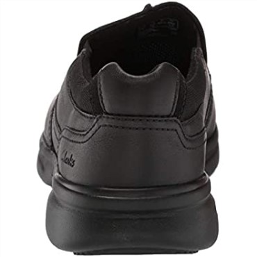 Clarks Bradley Free Loafer Para Hombre, Color Negro, Piel Abatanada