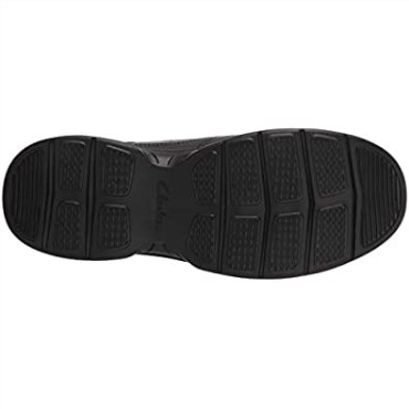 Clarks Bradley Free Loafer Para Hombre, Color Negro, Piel Abatanada