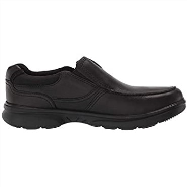 Clarks Bradley Free Loafer Para Hombre, Color Negro, Piel Abatanada