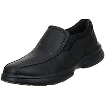 Mocasines Clarks Bradley Step Para Hombre, Piel Torcida Negra