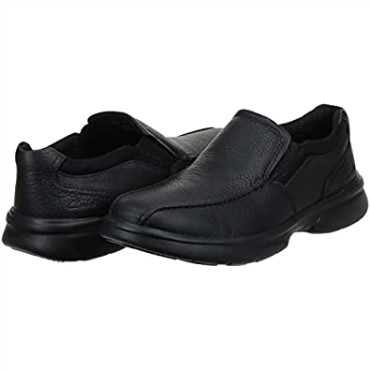 Mocasines Clarks Bradley Step Para Hombre, Piel Torcida Negra