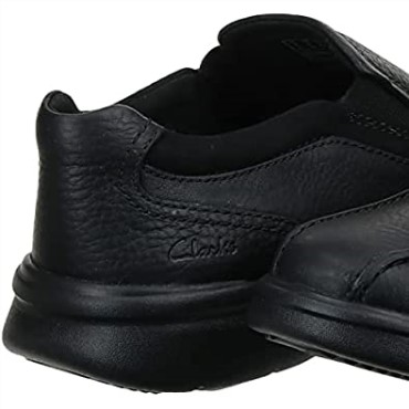 Mocasines Clarks Bradley Step Para Hombre, Piel Torcida Negra
