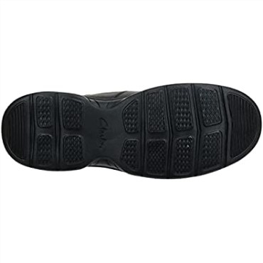 Mocasines Clarks Bradley Step Para Hombre, Piel Torcida Negra