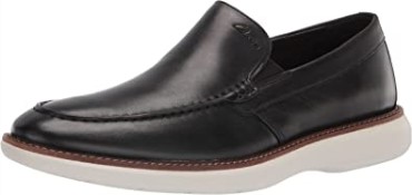 Mocasines Clarks Brantstep Hombre Cuero Negro