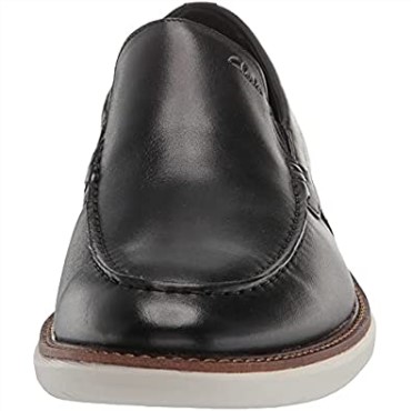 Mocasines Clarks Brantstep Hombre Cuero Negro
