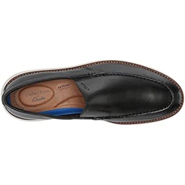 Mocasines Clarks Brantstep Hombre Cuero Negro