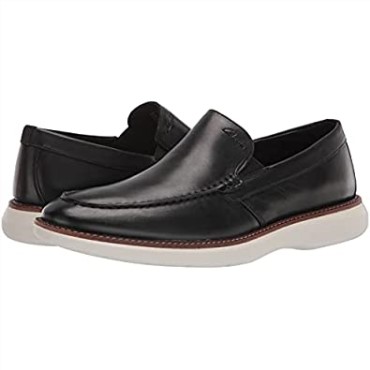 Mocasines Clarks Brantstep Hombre Cuero Negro