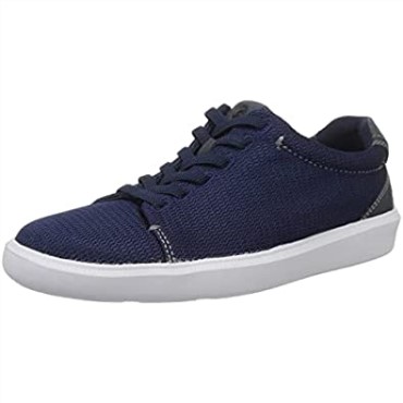Clarks Hombre Cambro Low Sneaker Azul Marino Textil