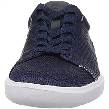 Clarks Hombre Cambro Low Sneaker Azul Marino Textil