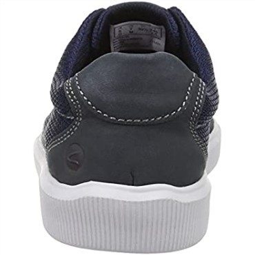 Clarks Hombre Cambro Low Sneaker Azul Marino Textil