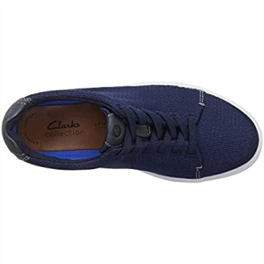 Clarks Hombre Cambro Low Sneaker Azul Marino Textil