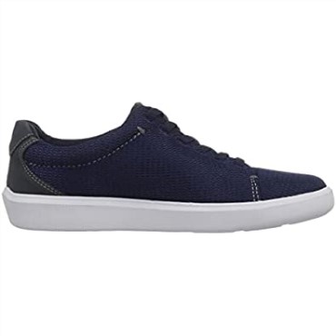 Clarks Hombre Cambro Low Sneaker Azul Marino Textil