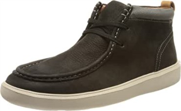 Clarks Cambro Mid - Zapatillas De Deporte Para Hombre, Color Negro Y Nubuck