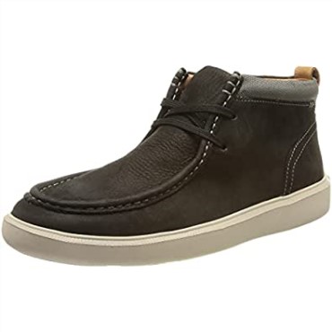 Clarks Cambro Mid - Zapatillas De Deporte Para Hombre, Color Negro Y Nubuck