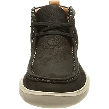 Clarks Cambro Mid - Zapatillas De Deporte Para Hombre, Color Negro Y Nubuck