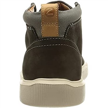 Clarks Cambro Mid - Zapatillas De Deporte Para Hombre, Color Negro Y Nubuck