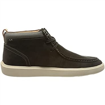 Clarks Cambro Mid - Zapatillas De Deporte Para Hombre, Color Negro Y Nubuck