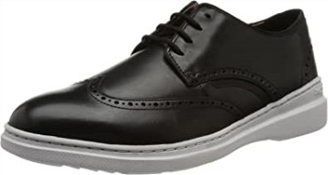 Zapatillas Clarks Dennet Wing Para Hombre Cuero Negro