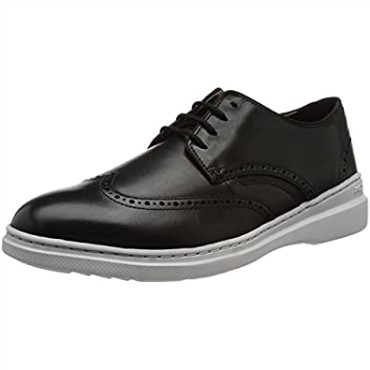 Zapatillas Clarks Dennet Wing Para Hombre Cuero Negro