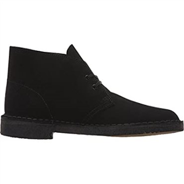 Botas Clarks Desert Chukka Para Hombre Ante Negro
