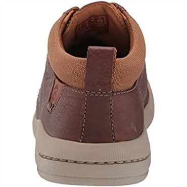 Botas Clarks Driftway Mid Chukka Para Hombre, Cuero Marrón Oscuro
