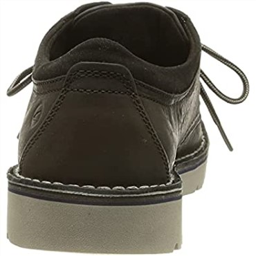 Clarks Hombre Eastford Low Oxford Cuero Negro
