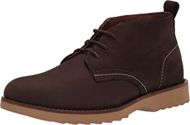 Botas Clarks Fallhill Mid Chukka Para Hombre Nubuck Marrón Oscuro