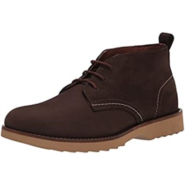 Botas Clarks Fallhill Mid Chukka Para Hombre Nubuck Marrón Oscuro