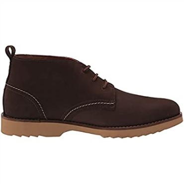 Botas Clarks Fallhill Mid Chukka Para Hombre Nubuck Marrón Oscuro