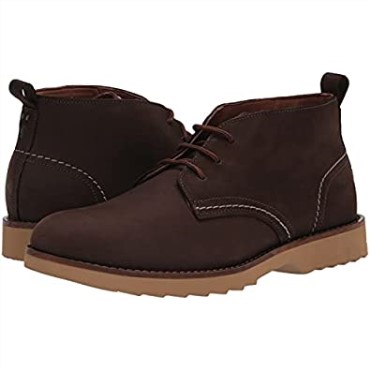 Botas Clarks Fallhill Mid Chukka Para Hombre Nubuck Marrón Oscuro