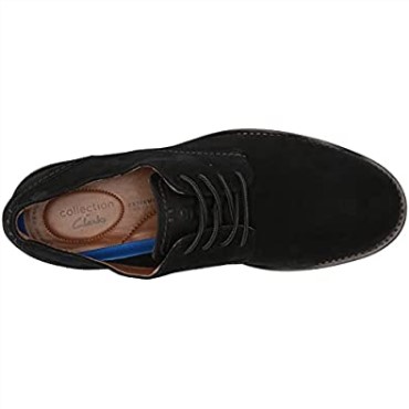 Clarks Hombre Fallhill Plaoxford Negro Nubuck