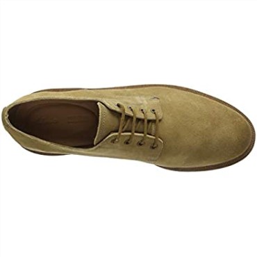 Clarks Hombres Foxwell Hall Derbys Beige Arena Oscura Gamuza Arena Oscura Gamuza
