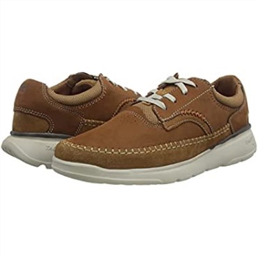 Clarks - Zapatillas De Deporte Para Hombre Con Cordones Gaskill, Color Canela Y Nubuck