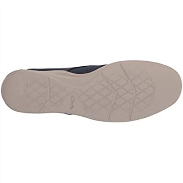 Zapatilla Con Cordones Clarks Para Hombre Azul Marino Textil