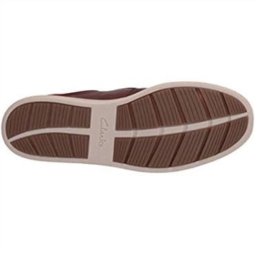 Clarks Kitna Free Zapatillas De Deporte Para Hombre Caoba Ny Cuero