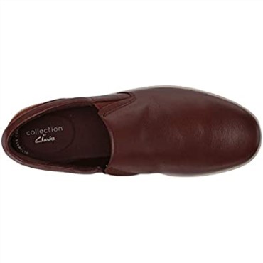 Clarks Kitna Free Zapatillas De Deporte Para Hombre Caoba Ny Cuero