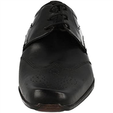 Clarks Zapatos Derby Con Cordones Para Hombre Affix Moscow Cuero Negro Negro