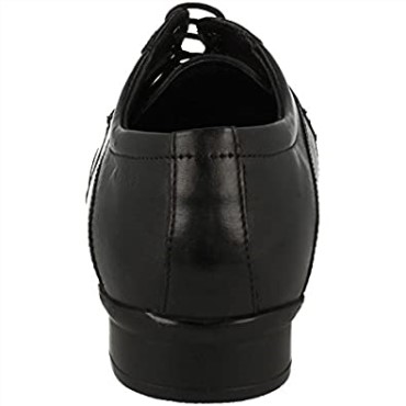 Clarks Zapatos Derby Con Cordones Para Hombre Affix Moscow Cuero Negro Negro