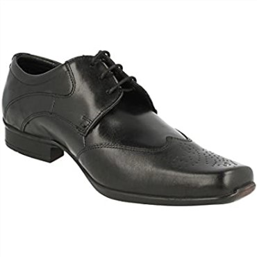 Clarks Zapatos Derby Con Cordones Para Hombre Affix Moscow Cuero Negro Negro