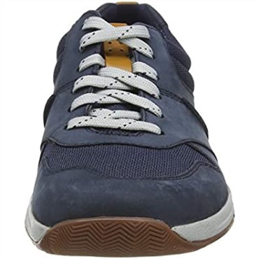 Zapatillas Clarks Langton Race Hombre Nubuck Azul Marino