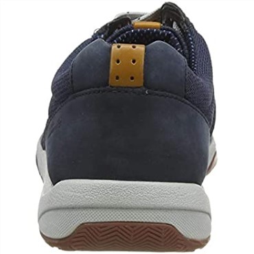 Zapatillas Clarks Langton Race Hombre Nubuck Azul Marino