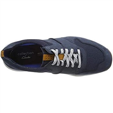 Zapatillas Clarks Langton Race Hombre Nubuck Azul Marino