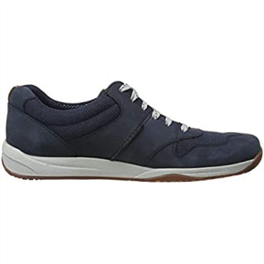 Zapatillas Clarks Langton Race Hombre Nubuck Azul Marino