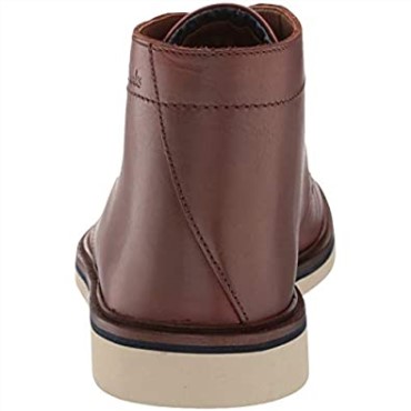 Botas Clarks Malwood Mid Chukka Para Hombre, Cuero Marrón Oscuro